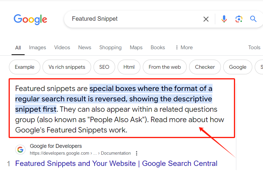 什么是精选摘要的精选摘要Featured Snippet